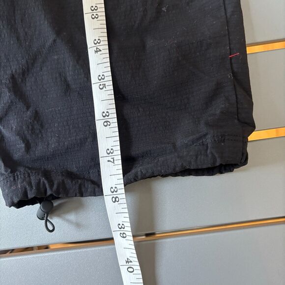 Athleta Hiking Convertible Pants Womens 10 Black Straight Leg Belted Outdoor - Picture 7 of 7